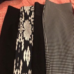 4 Skirts Calvin Klein, Max Studio Blk/Wht  4 Work